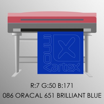 Oracal 651 brillant blue