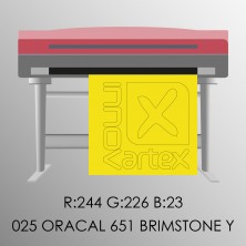 Oracal 651 brimstone yellow