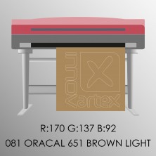 Oracal 651 brown-light