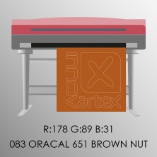 Oracal 651 brown nut