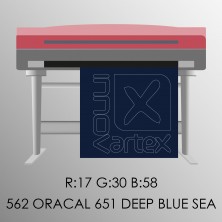 Oracal 651 deep sea blue