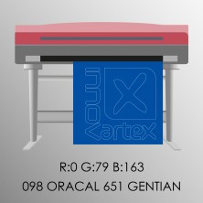 Oracal 651 gentian