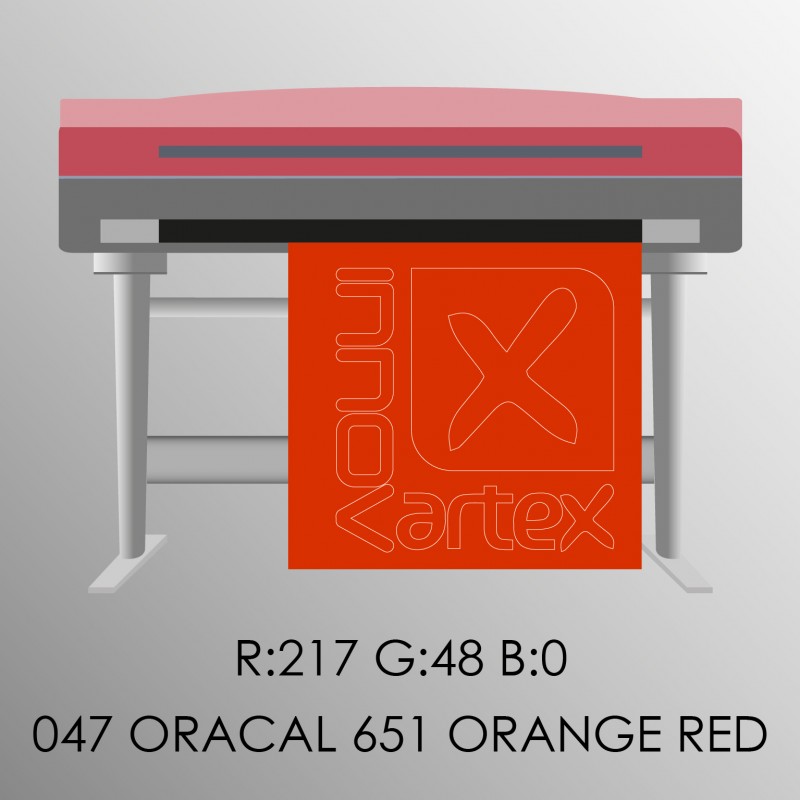 Oracal 651 orange red