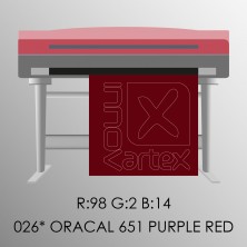 Oracal 651 purple red