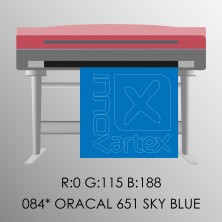 Oracal 651 sky blue