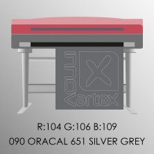 Oracal 651 silver grey