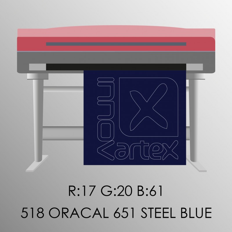 Oracal 651 steel blue