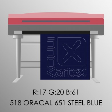 Oracal 651 steel blue